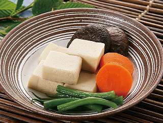 干ししいたけと高野豆腐の含め煮レシピ写真