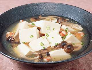 豆腐とえびのうすくず煮レシピ写真