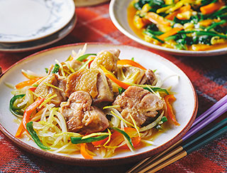 鶏肉の和風ゆずマリネレシピ写真