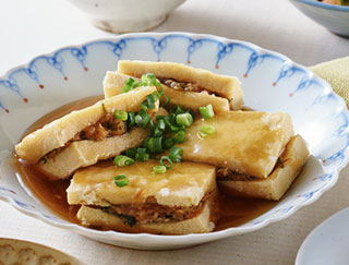 写真：高野豆腐のはさみ揚げ