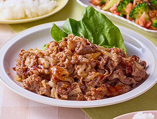 写真：牛肉のソース炒め