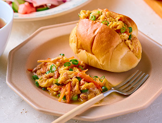 写真：卵とツナの炒め物